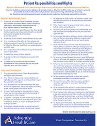 Patient Responsibilities & Rights Download